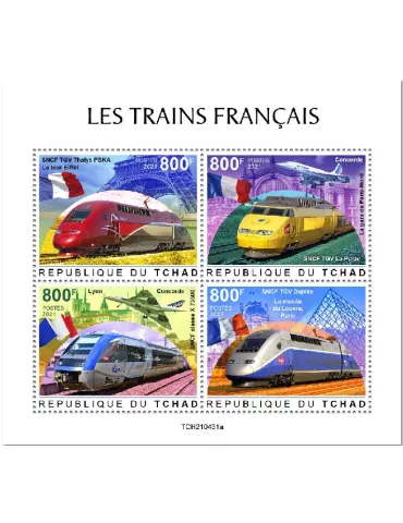 n° 3732/3735 - Timbre TCHAD Poste