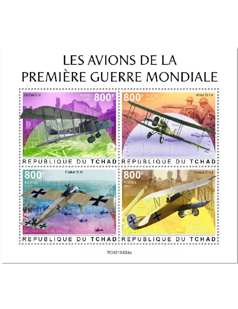 n° 3740/3743 - Timbre TCHAD Poste