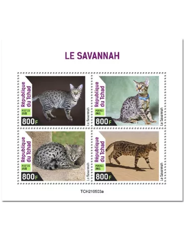 n° 3798/3801 - Timbre TCHAD Poste