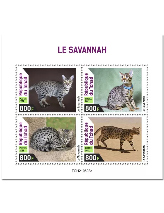 n° 3798/3801 - Timbre TCHAD Poste