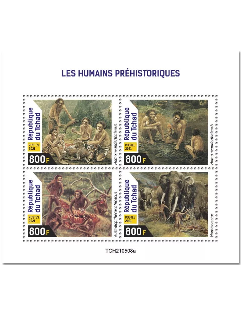 n° 3818/3821 - Timbre TCHAD Poste