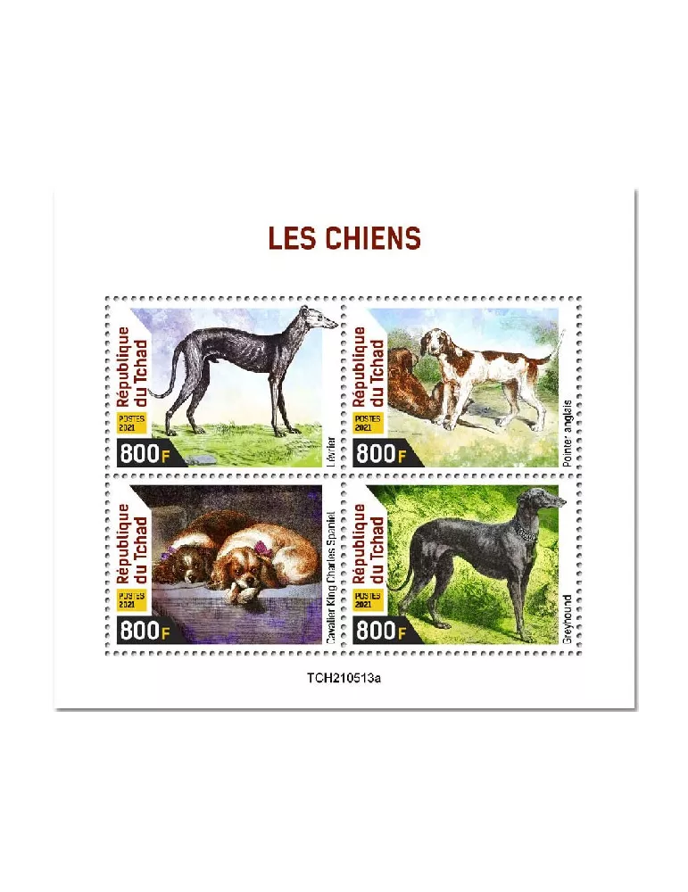 n° 3838/3841 - Timbre TCHAD Poste