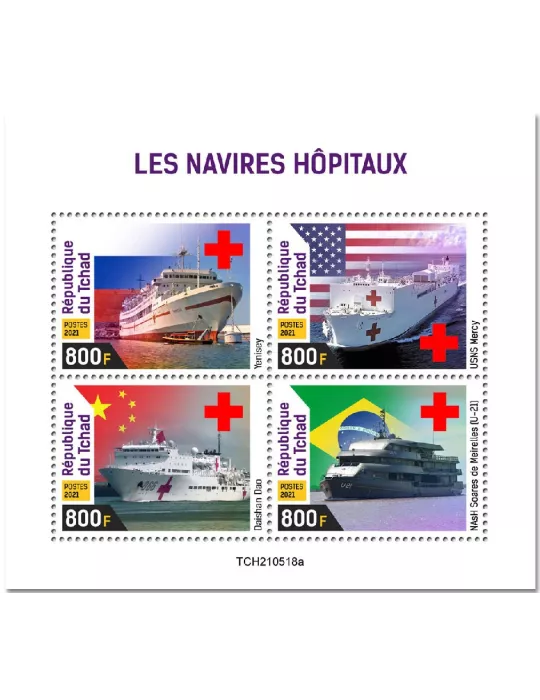 n° 3858/3861 - Timbre TCHAD Poste