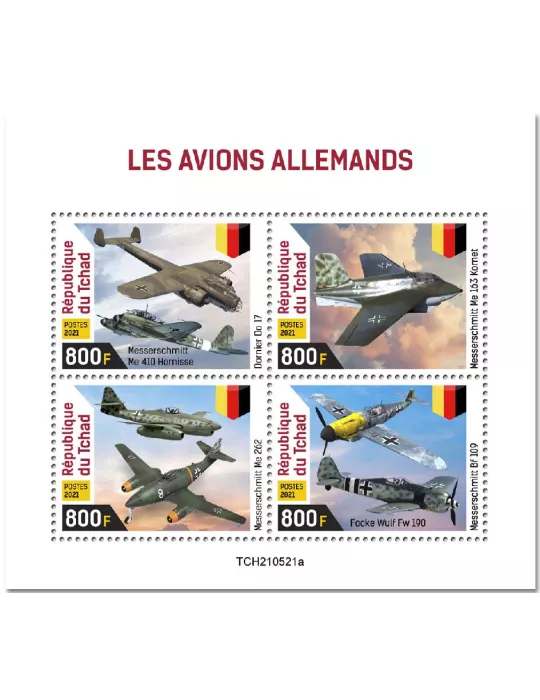 n° 3870/3873 - Timbre TCHAD Poste