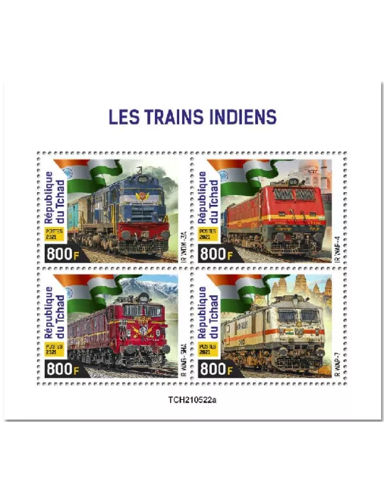 n° 3874/3877 - Timbre TCHAD Poste