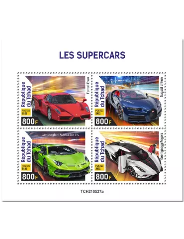 n° 3894/3897 - Timbre TCHAD Poste