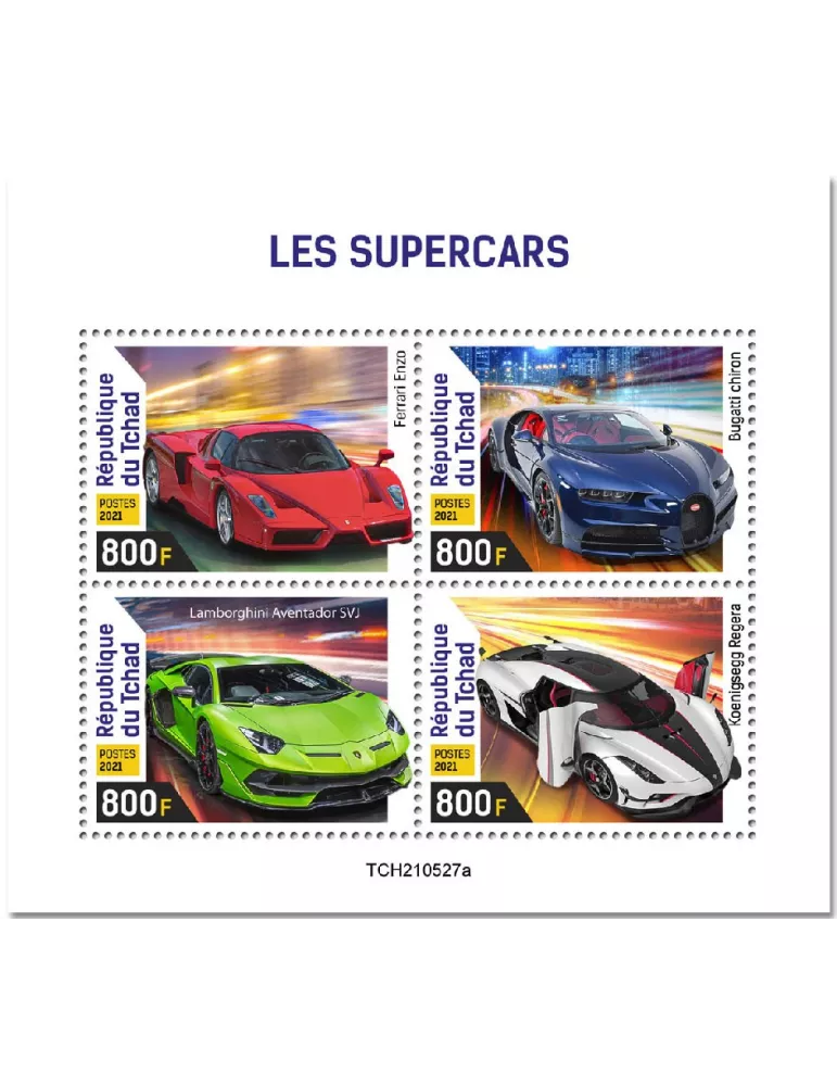 n° 3894/3897 - Timbre TCHAD Poste