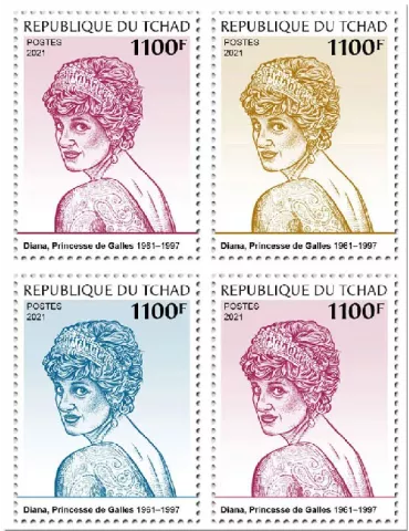 n° 3906/3909 - Timbre TCHAD Poste