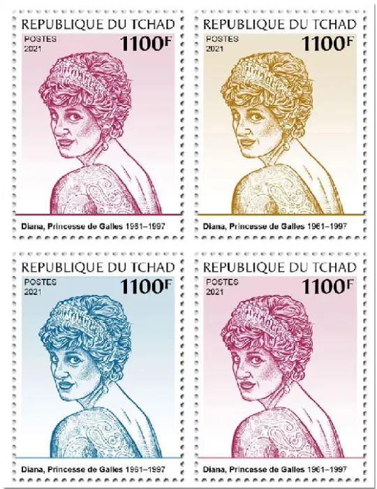 n° 3906/3909 - Timbre TCHAD Poste