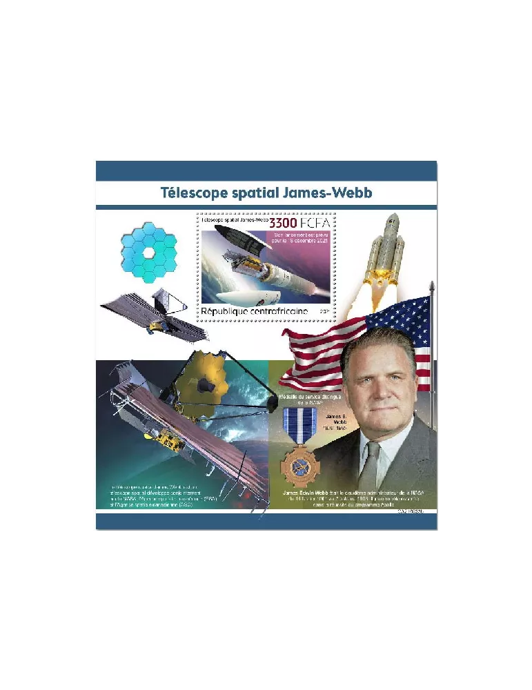 n° 1955 - Timbre CENTRAFRIQUE Blocs et feuillets