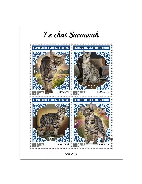 n° 7566/7569 - Timbre CENTRAFRIQUE Poste