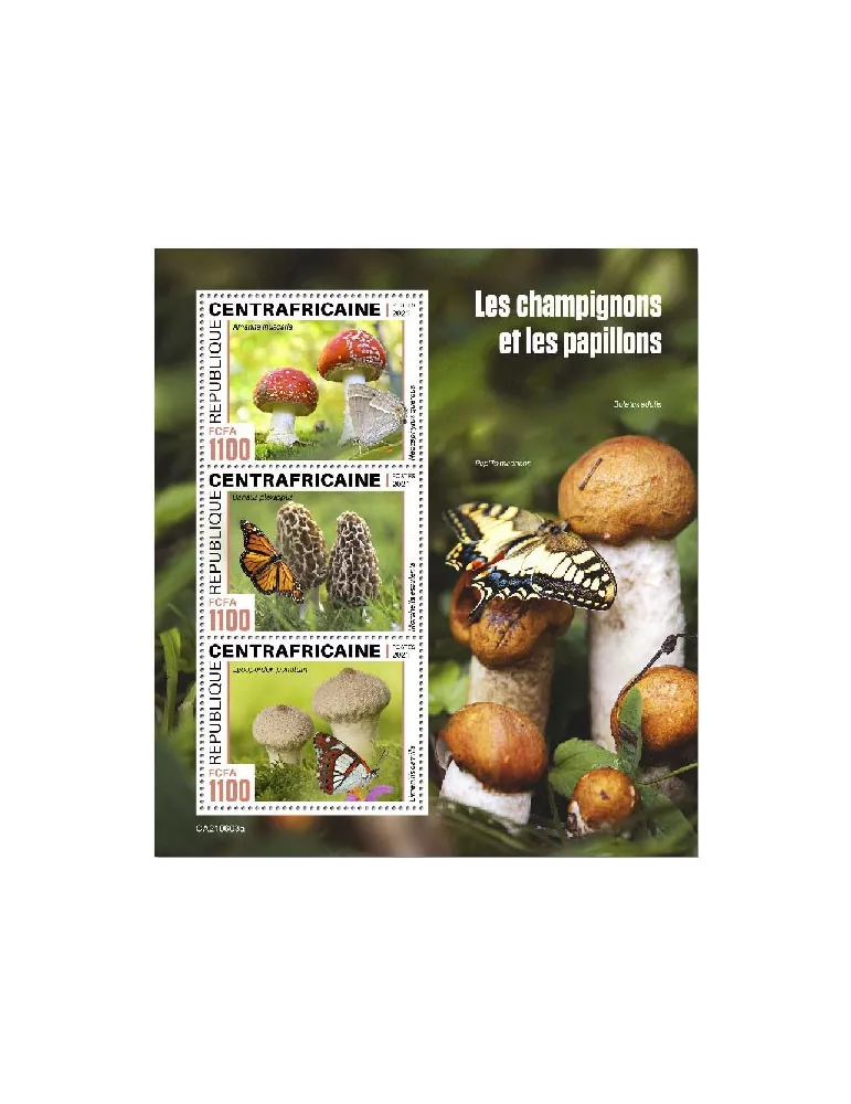 n° 8312/8314 - Timbre CENTRAFRIQUE Poste