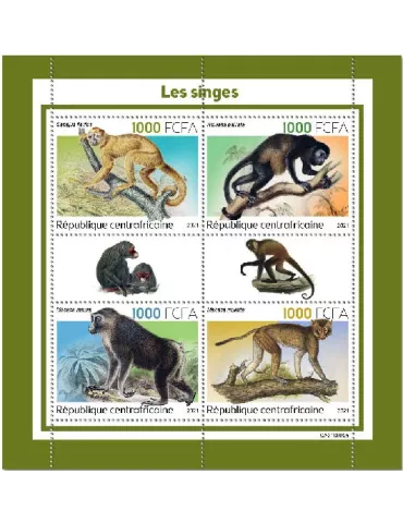 n° 8691/8694 - Timbre CENTRAFRIQUE Poste