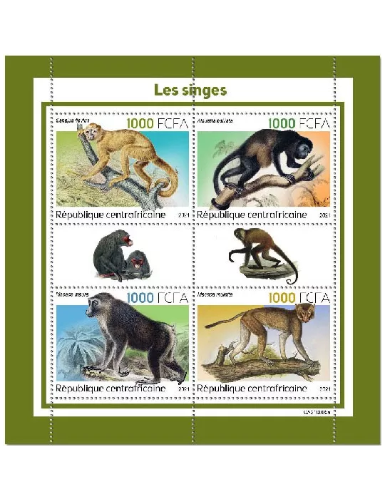 n° 8691/8694 - Timbre CENTRAFRIQUE Poste