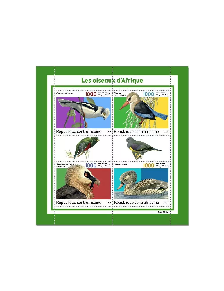 n° 8715/8718 - Timbre CENTRAFRIQUE Poste