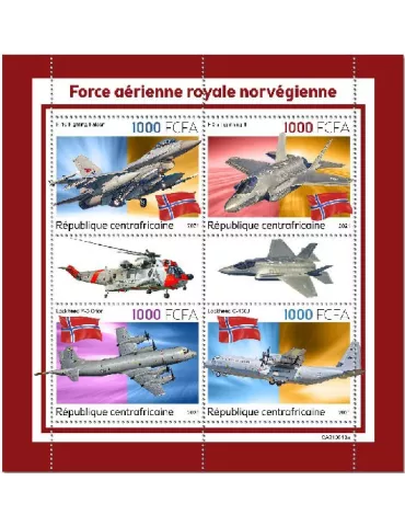 n° 8735/8738 - Timbre CENTRAFRIQUE Poste