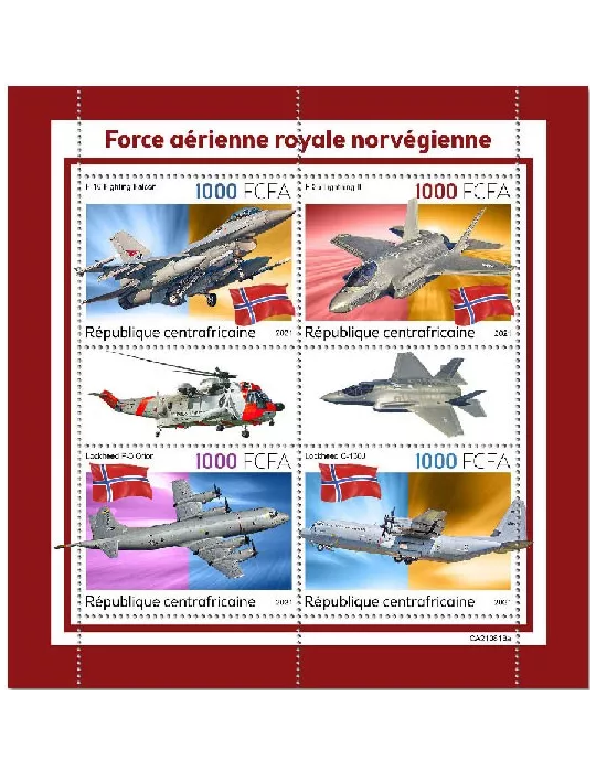 n° 8735/8738 - Timbre CENTRAFRIQUE Poste