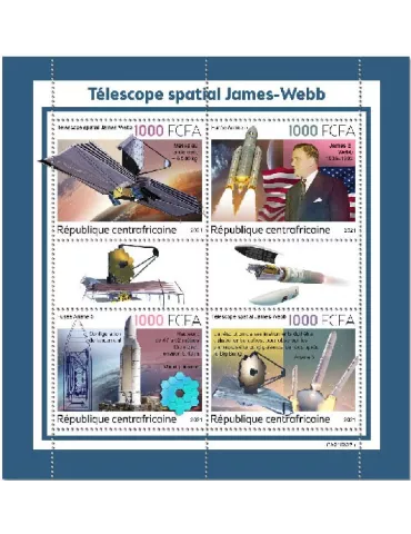 n° 8763/8766 - Timbre CENTRAFRIQUE Poste