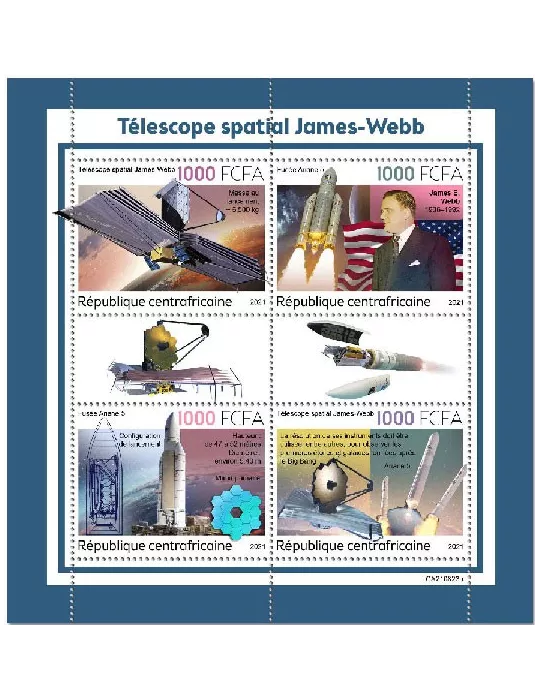 n° 8763/8766 - Timbre CENTRAFRIQUE Poste