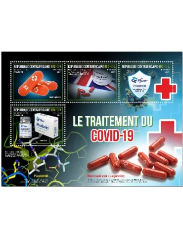 n° 8782/8785 - Timbre CENTRAFRIQUE Poste