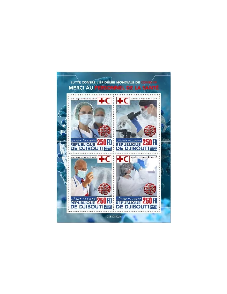n° 3365/3368 - Timbre DJIBOUTI Poste