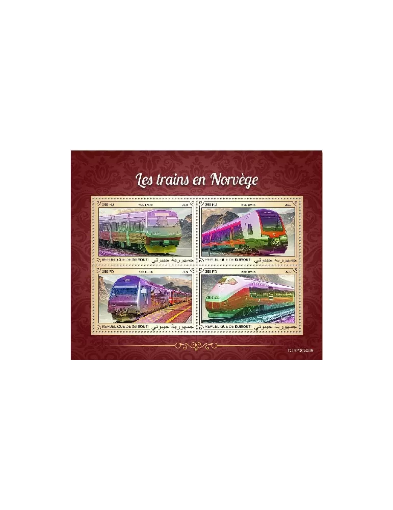 n° 3368AC/3368AF - Timbre DJIBOUTI Poste