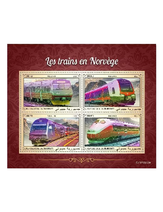 n° 3368AC/3368AF - Timbre DJIBOUTI Poste