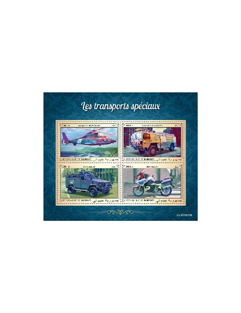 n° 3368BG/3368BK - Timbre DJIBOUTI Poste