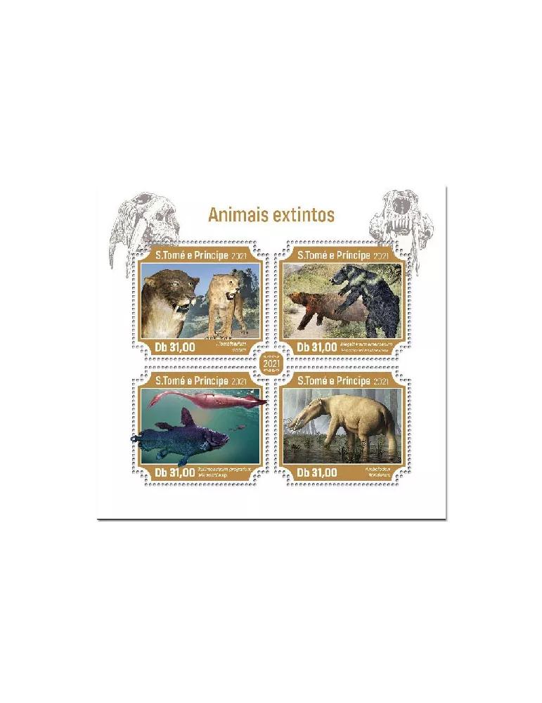 n° 7853/7856 - Timbre SAINT-THOMAS ET PRINCE Poste