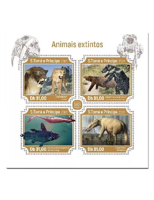 n° 7853/7856 - Timbre SAINT-THOMAS ET PRINCE Poste