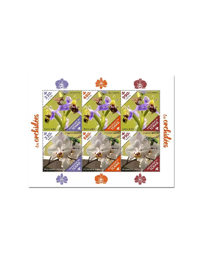 n° 3078/3083 - Timbre TCHAD Poste