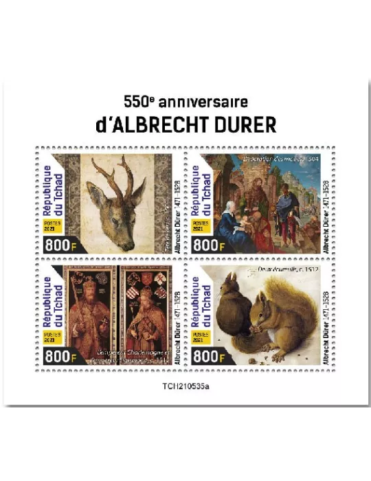 n° 3926/3929 - Timbre TCHAD Poste