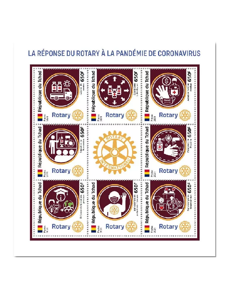 n° 3944/3951 - Timbre TCHAD Poste