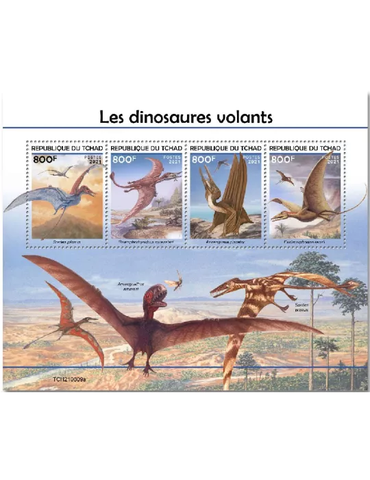 n° 3987/3990 - Timbre TCHAD Poste