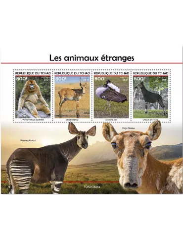 n° 4035/4038 - Timbre TCHAD Poste