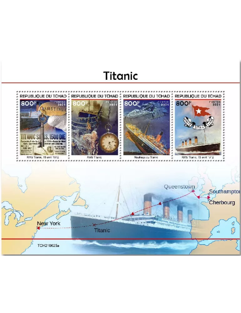 n° 4051/4054 - Timbre TCHAD Poste