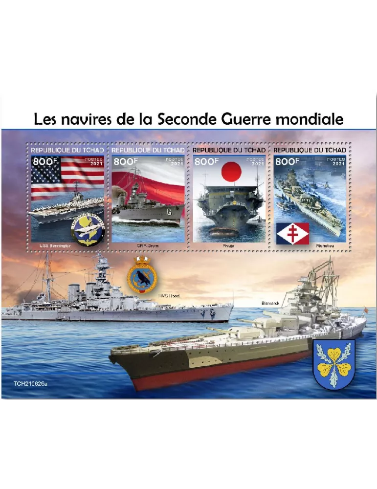 n° 4055/4058 - Timbre TCHAD Poste