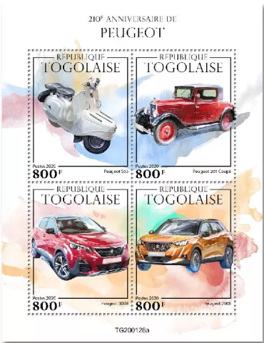 n° 8003/8006 - Timbre TOGO Poste