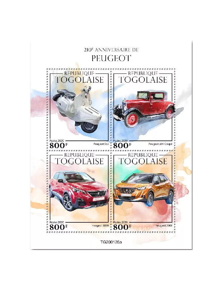 n° 8003/8006 - Timbre TOGO Poste