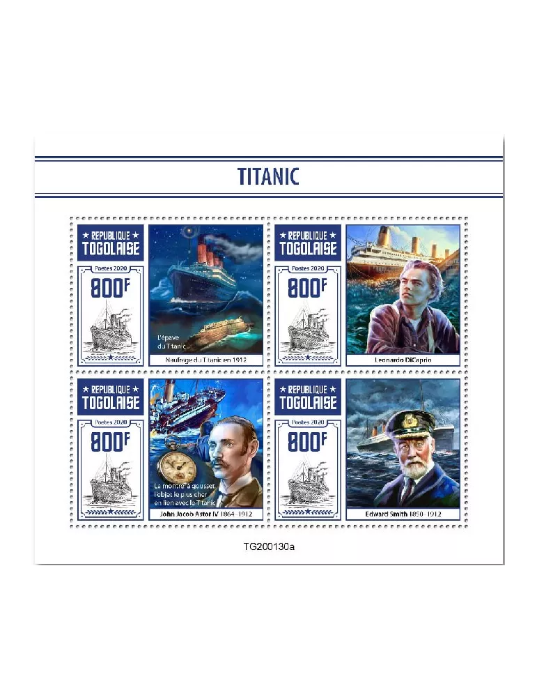 n° 8019/8022 - Timbre TOGO Poste