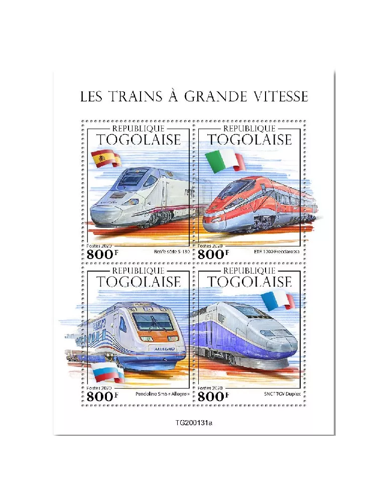 n° 8023/8026 - Timbre TOGO Poste