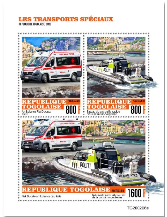 n° 8187/8189 - Timbre TOGO Poste