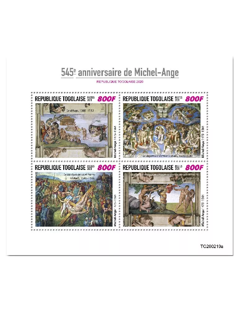 n° 8242/8245 - Timbre TOGO Poste