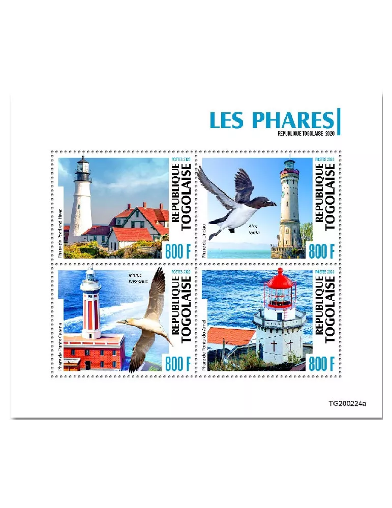 n° 8261/8264 - Timbre TOGO Poste