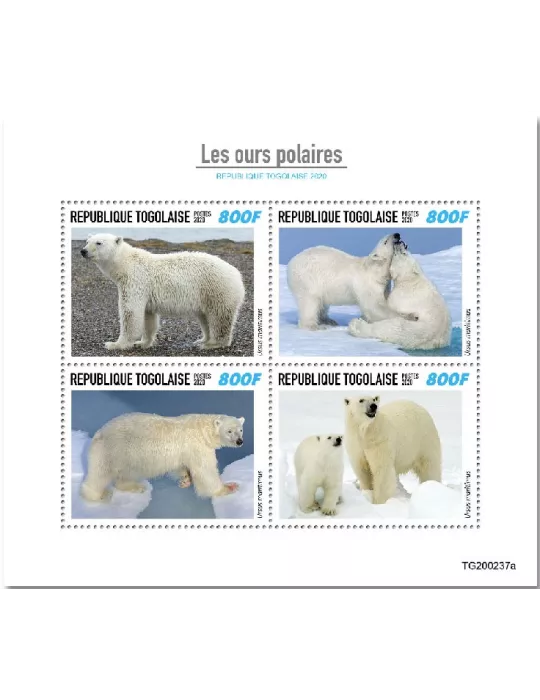 n° 8327/8330 - Timbre TOGO Poste