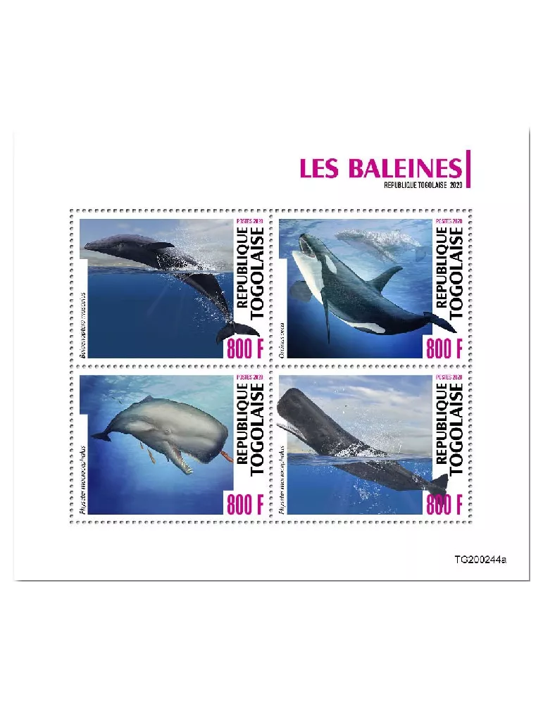 n° 8355/8358 - Timbre TOGO Poste