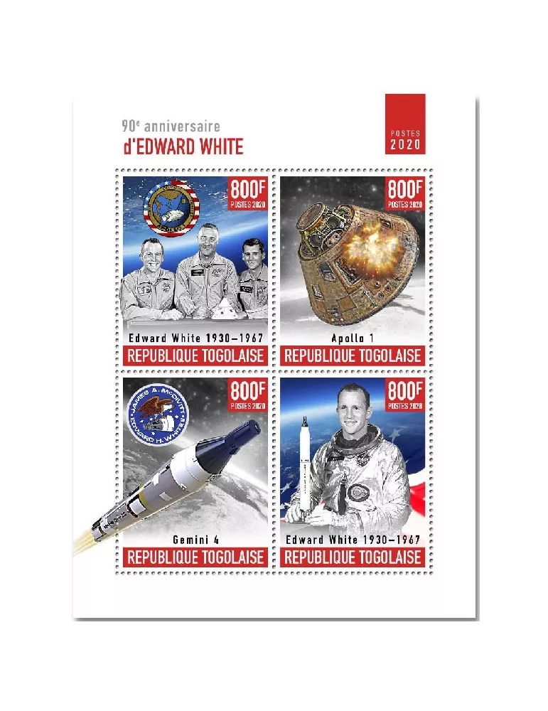 n° 8590/8593 - Timbre TOGO Poste