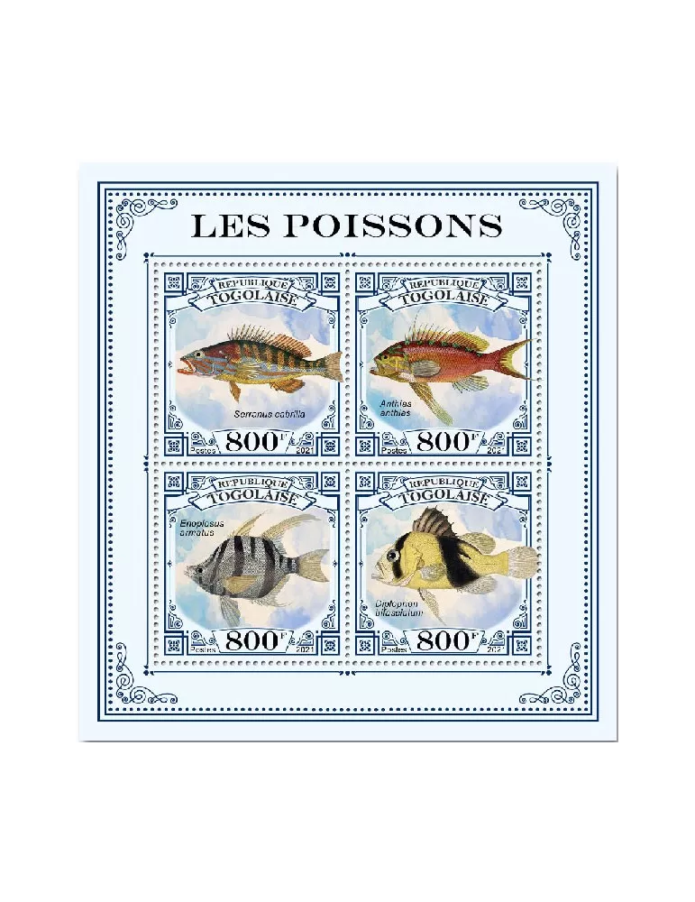 n° 8863/8866 - Timbre TOGO Poste