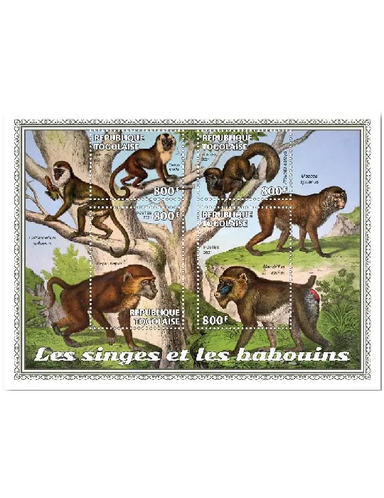 n° 8883/8886 - Timbre TOGO Poste