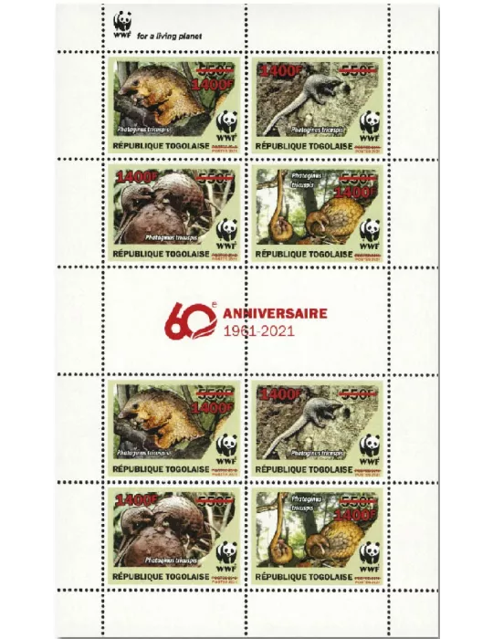 n° 9241/9244 (les 8 valeurs - 2 séries) - Timbre TOGO Poste